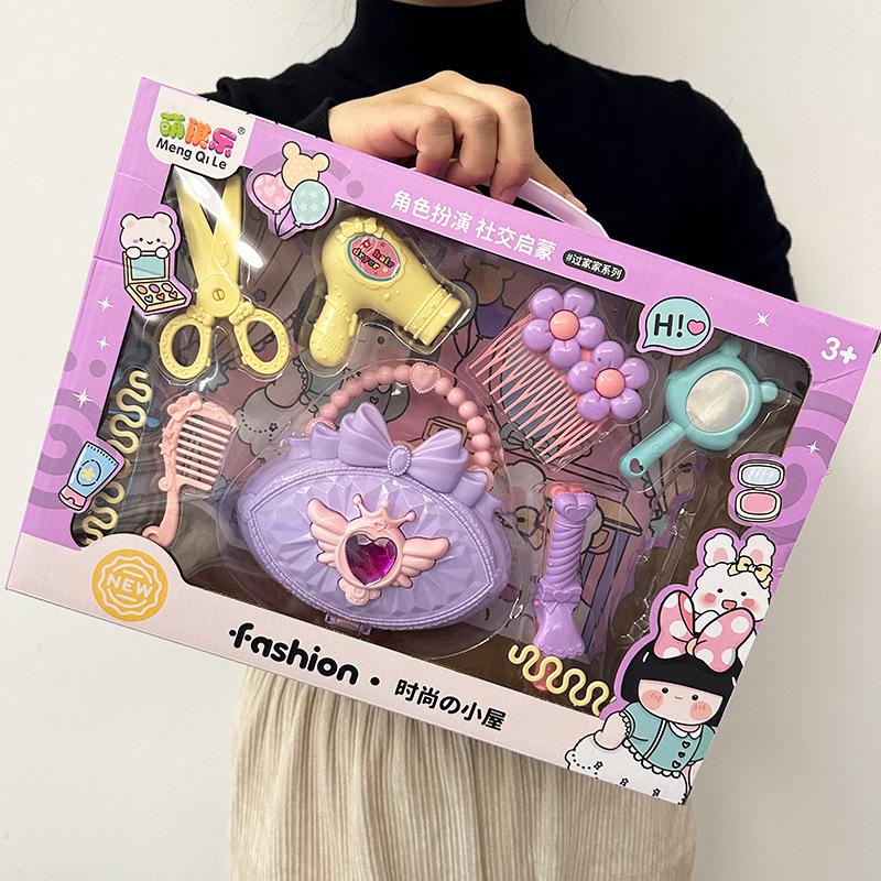 Set de maquillaje princesa conejo juguetes de belleza para niñas caja de regalo para jardín de infantes