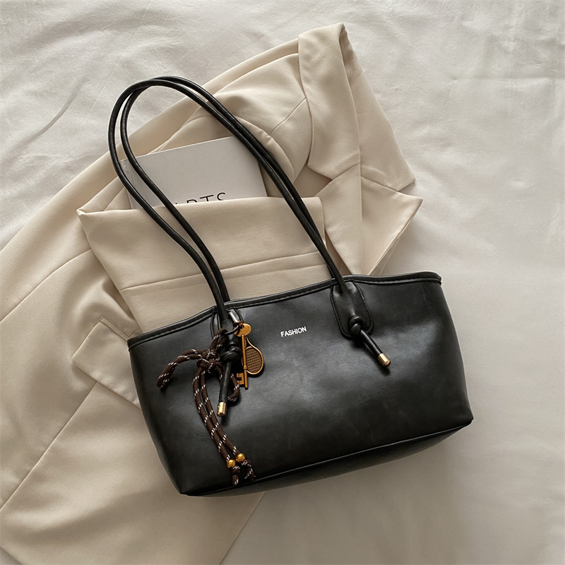 Bolsos de gran capacidad retro de alta textura damas 2024 nueva moda invierno viaje bolsa de hombro bolsa de mano