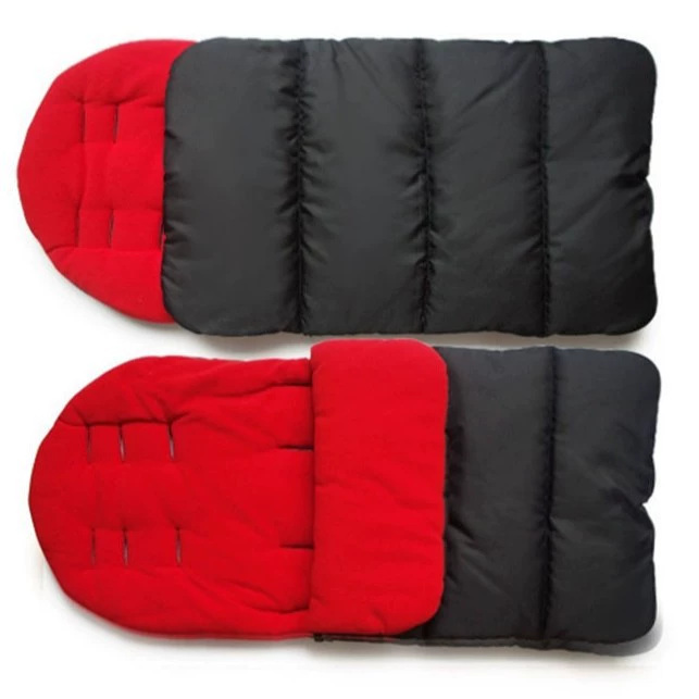Stroller, demi-season sleeping bag, windproof foot insulation with umbrella, children's universal pillow, increased thickness