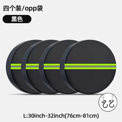 Taffeta Tire Cover Car Tire – Spare wheel cover - green-reflective-strips-l-size-4-pack-30-32inch76-81cm-24-26inch