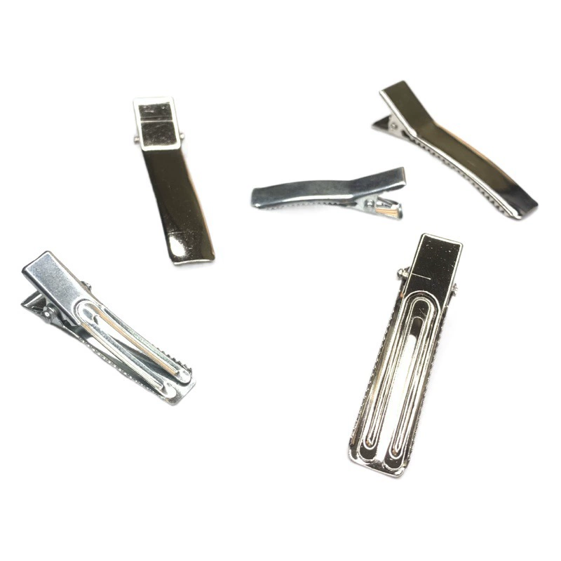 DIY ювелирные аксессуары металлический зажим 3,5-5 см двойная вилка зажим для корейской шпильки оптом