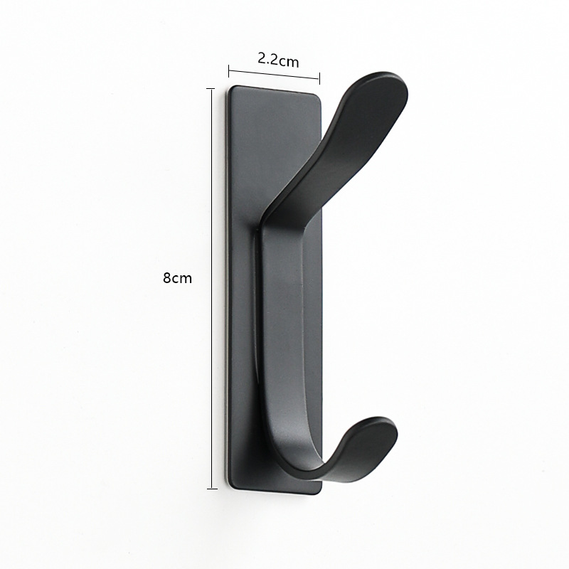 Ganchos superior e inferior estilo D (negro)