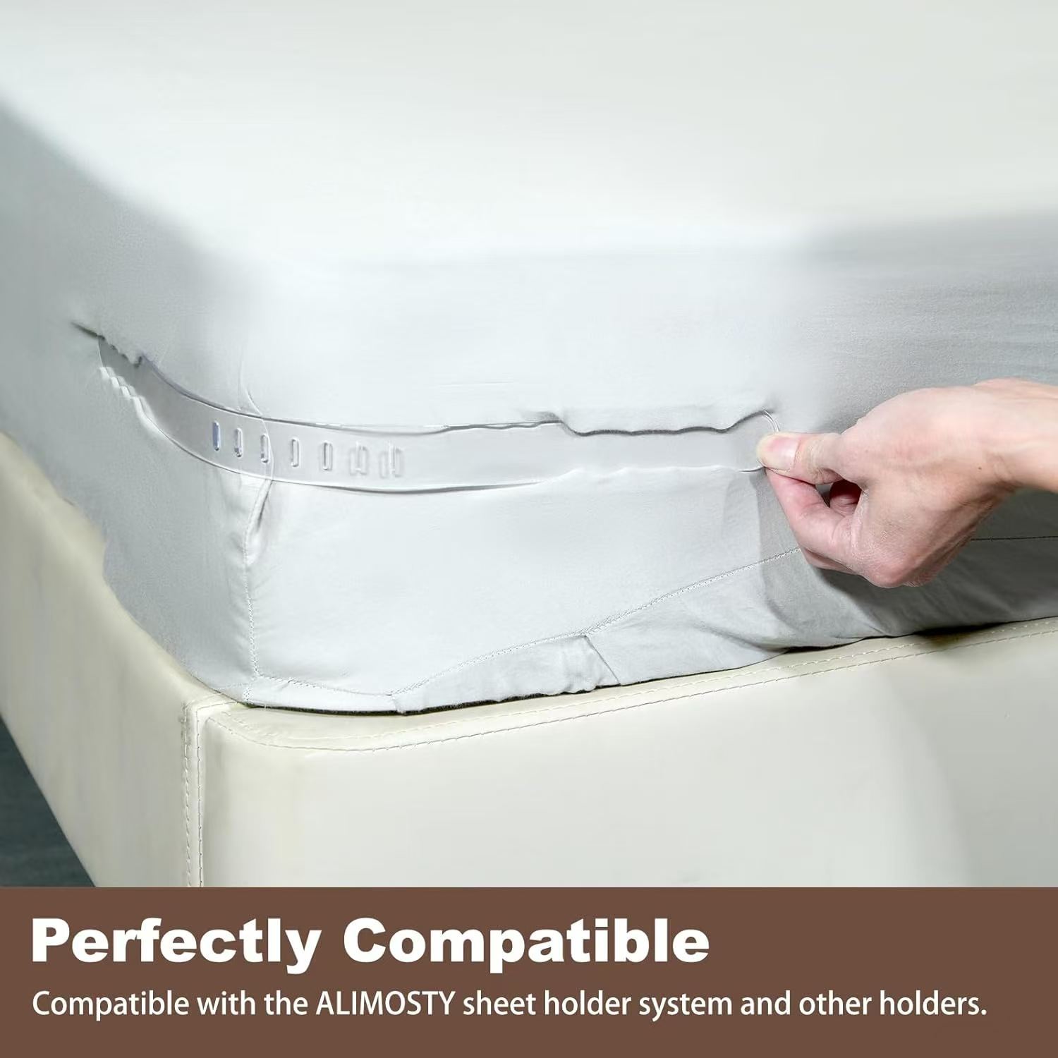 跨境爆款床单固定器PC材质固定带单配件适用于固型收紧条跨境热销