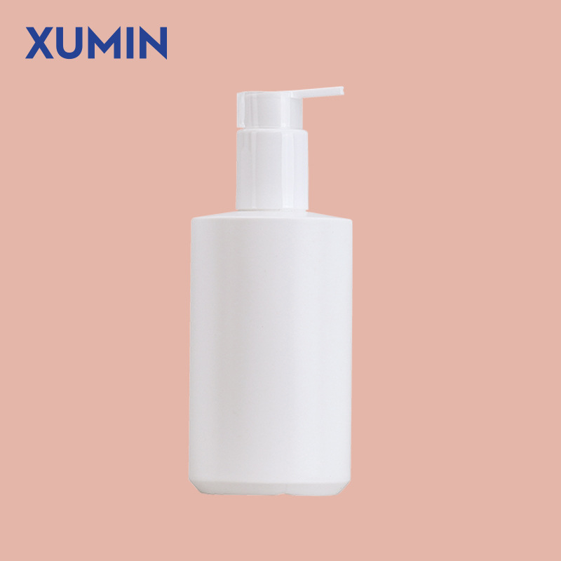 Nuevo producto PE peluche plástico botella de bomba de presión 100 - 200ml botella de emulsión blanco mat 300 - 500ml botella de champú
