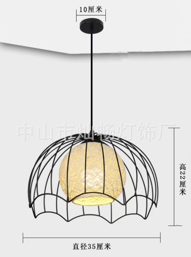 Estilo industrial nórdico personalidad creativa simple restaurante moderno Hotpot Bar Bar Barbería Landelier de cabeza única