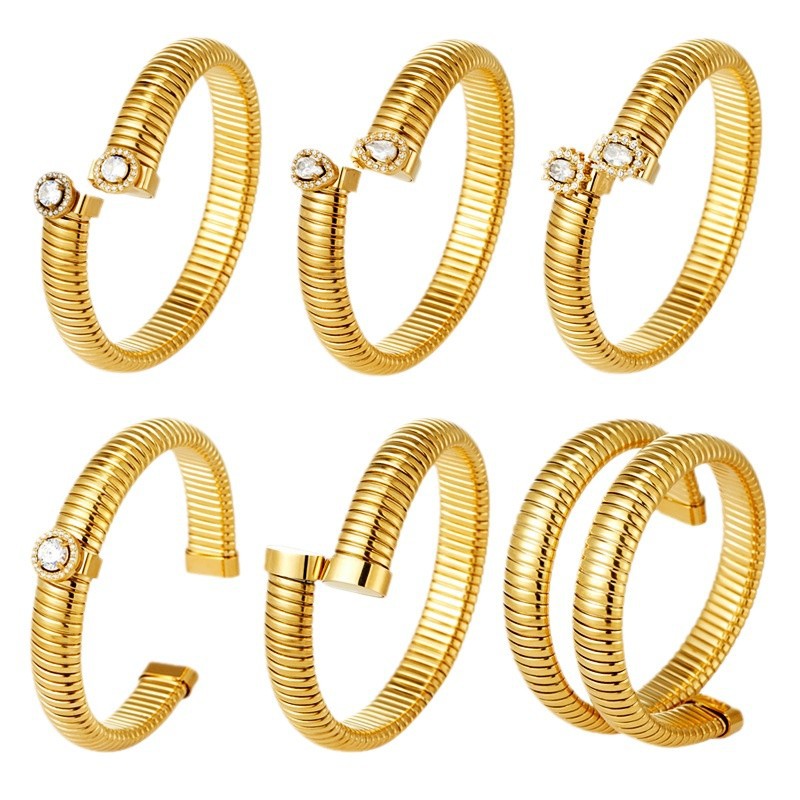 adjustable women's bracelet stainless steel