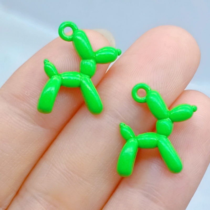 合金ペンダントペンダントペイントカラーバルーン犬愛 DIY アクセサリーブレスレットネックレスキーホルダージュエリーアクセサリー|undefined