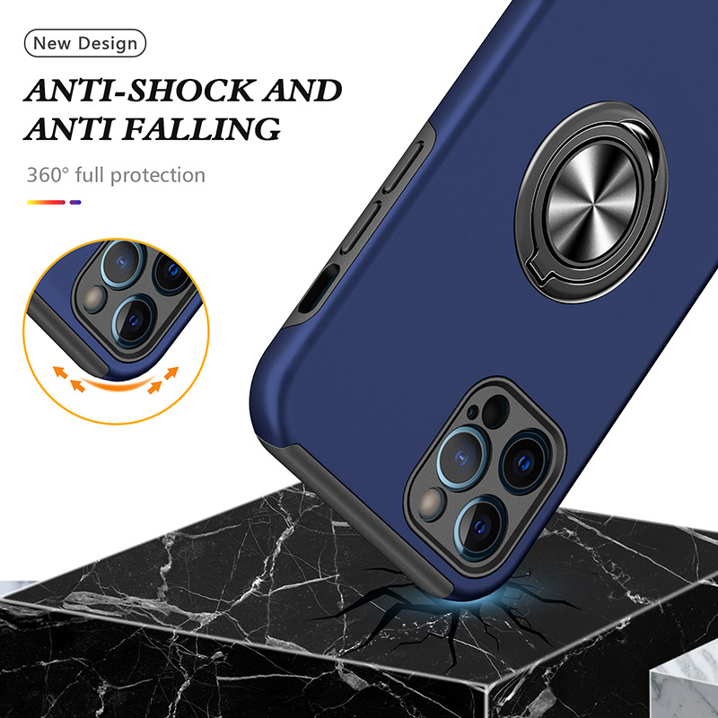 Custodia minimalista adatta per iPhone 12 Pro, custodia protettiva con anello invisibile per iPhone 17e, vendita all'ingrosso transfrontaliera_voghion.com