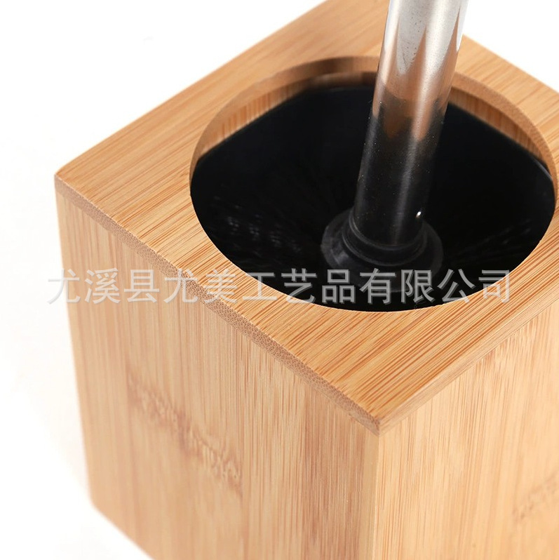 Cepillo de baño de bambú Cepillo de limpieza Cepillo de lavado de mango largo Cepillo de inodoro Juego de cepillo de inodoro