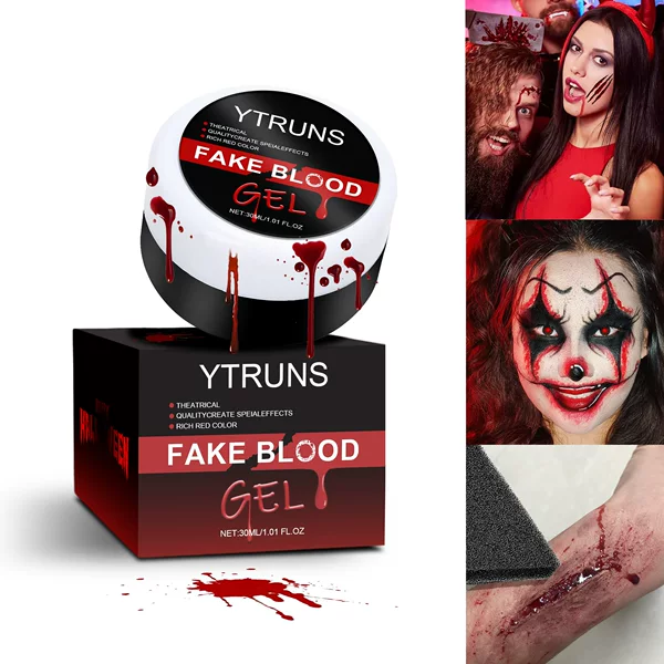 YTRUNS cross-border 30ML Halloween makeup plasma cream spoof party scar film plasma wholesale