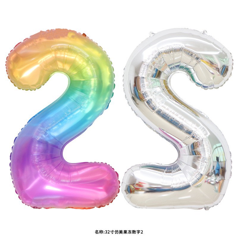 32 pulgadas estadounidenses perladas BABY impresión de crema de globo de película de aluminio digital delgado color jalea de globo digital image 168