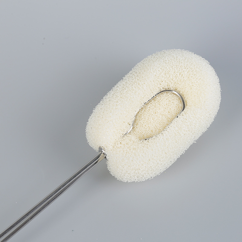 欧开厂家批发长柄过滤网杯刷厨房清洁刷锅刷杯日用品创意海绵杯刷