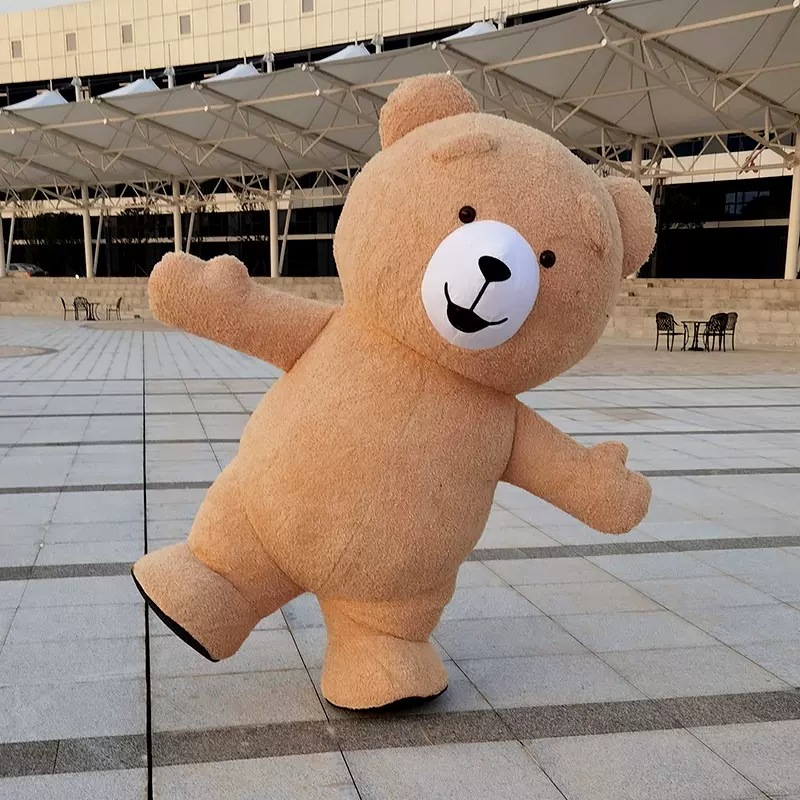 El Comercio exterior TikTok inflable panda gigante muñeca ropa gorila fresa oso Santa Claus ropa de oso polar ropa de pelo largo