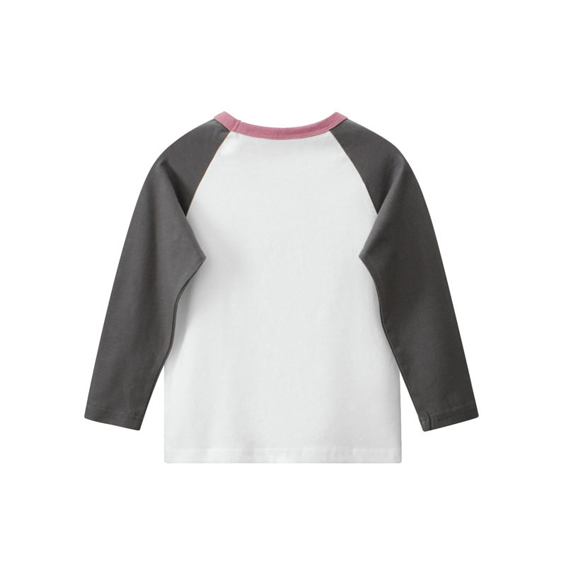 27 hogar estilo coreano ropa para niños Camiseta de manga larga para niñas transfronterizas 2023 otoño nueva camisa de fondo ropa de bebé al por mayor