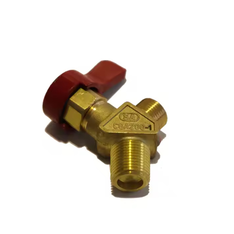 乙炔钢瓶阀门针式阀门带旋钮乙炔瓶焊割套装阀门CGA200 焊割阀门