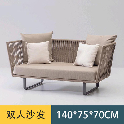 Sofá al aire libre Villa patio balcón B & B bar del hotel Café restaurante exterior impermeable ratán silla combinación