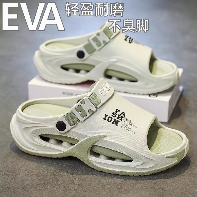 High-quality men's sandals and slippers, dual-use for summer, durable for outdoor use, suitable for driving, with thick soles and anti-slip features, wholesale men's shoes