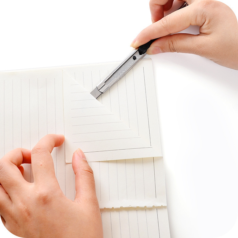 Small stainless steel utility knife 9mm handmade knife for dismantling express knife holder carving knife wallpaper knife small film