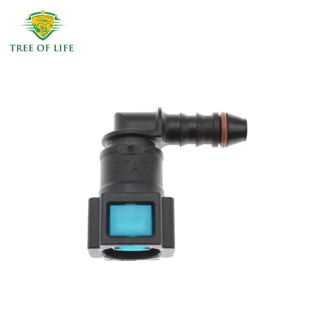 New Fuel Line Quick Release Connector Motorcycle Hose Connector Elbow Id6 Internal Thread 7.89mm