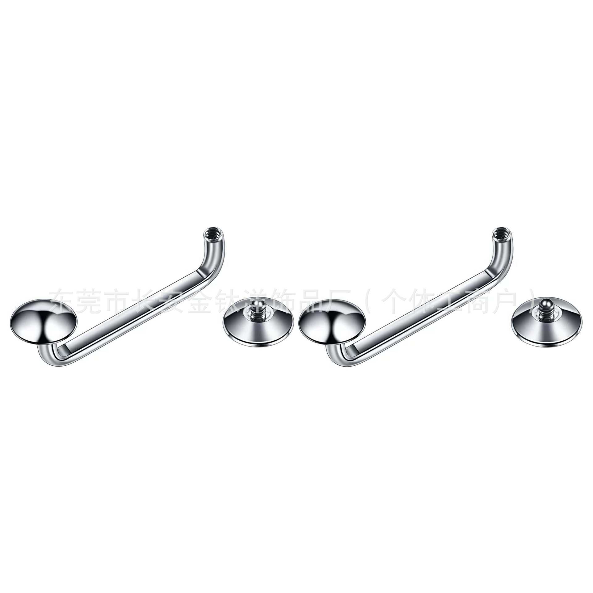 Labret piercing jewelry detail image