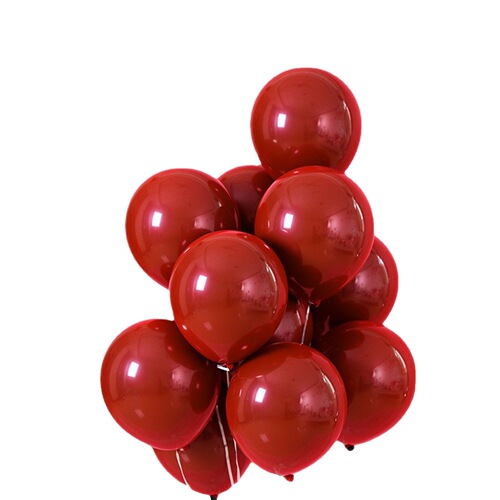 Wedding balloons, wedding room decoration supplies, wedding layout balloon packages, wedding thickened red latex balloons wholesale