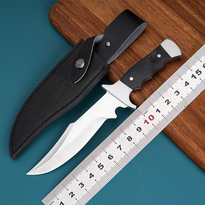 户外高硬度直刀战术刀防身小刀野外生存刀荒野求生刀高硬度登山刀