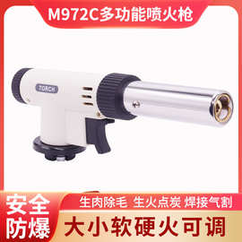软硬火调节卡式喷枪户外烧烤厨房喷火枪喷灯气焊枪瓦斯枪M-972C
