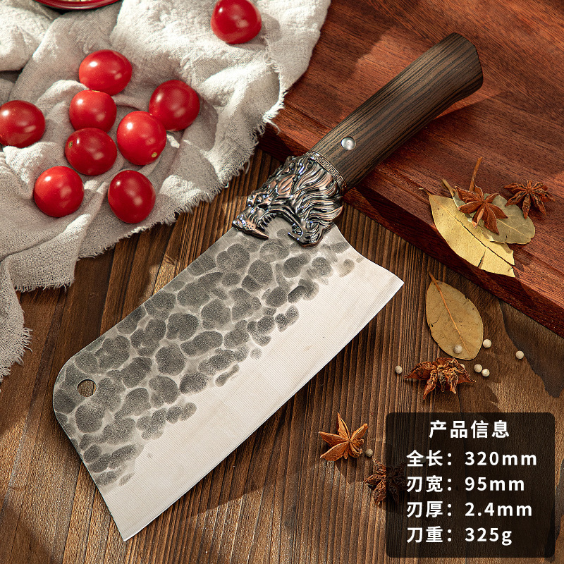 Cuchillo de cocina de varios estilos de Jianghu forjado a mano cuchillo de cocina de doble uso cuchillo de corte de carne cuchillo de corte de hueso cuchillo de corte Yangjiang