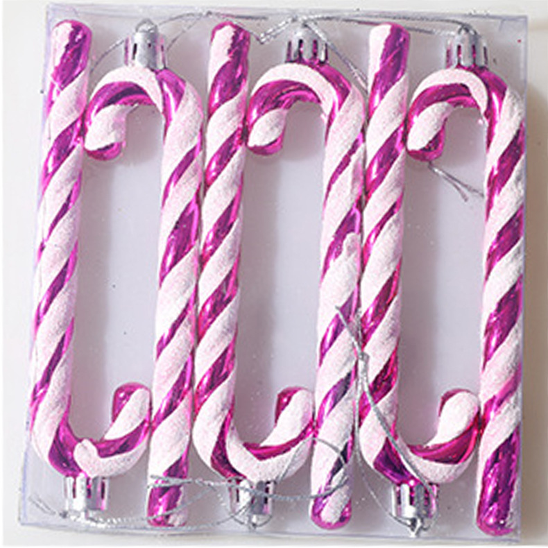 Muletas de Navidad transfronterizas colgantes 13cm muletas colgantes pintados decoración del árbol de Navidad colgantes decoración de Navidad al por mayor