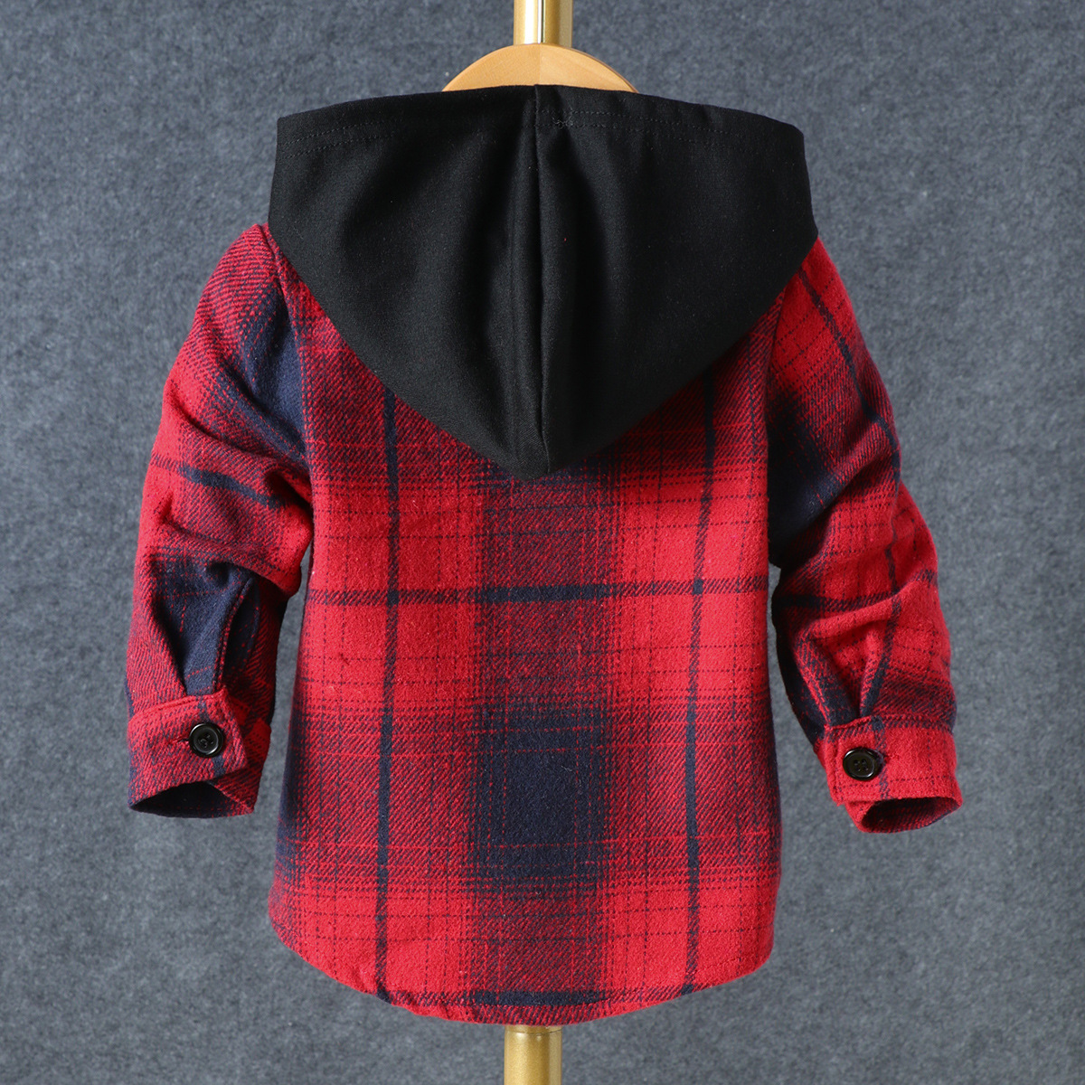 Fashion Plaid Polyester Boys Outerwear display picture 5