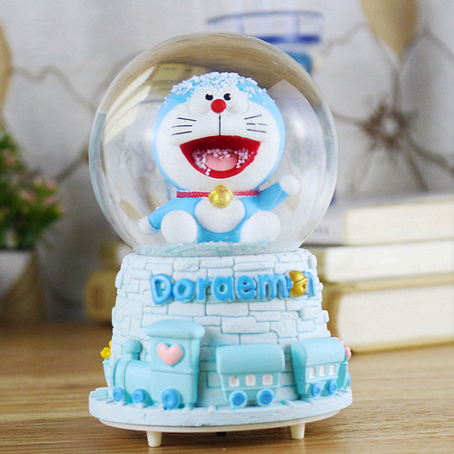 Creative Christmas Birthday Gift Cartoon Crystal Ball Music Box Student Children Classmate Graduation Season Gift Ornament