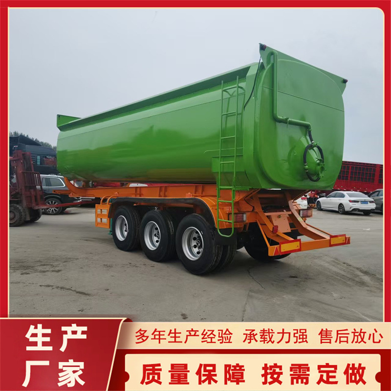 Export Powder and Granular Material Transport Tank Truck, Tank-Type Dump Truck, 42-Cubic Meter Bulk Cement Tank Truck, Used Tank-Type
