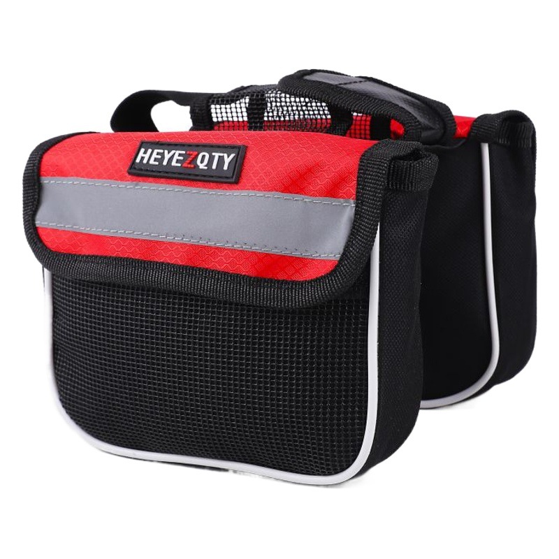 Bicycle bag mountain bike front beam bag single car tube saddle bag beam bag supply cycling mobile phone bag cycling outfit
