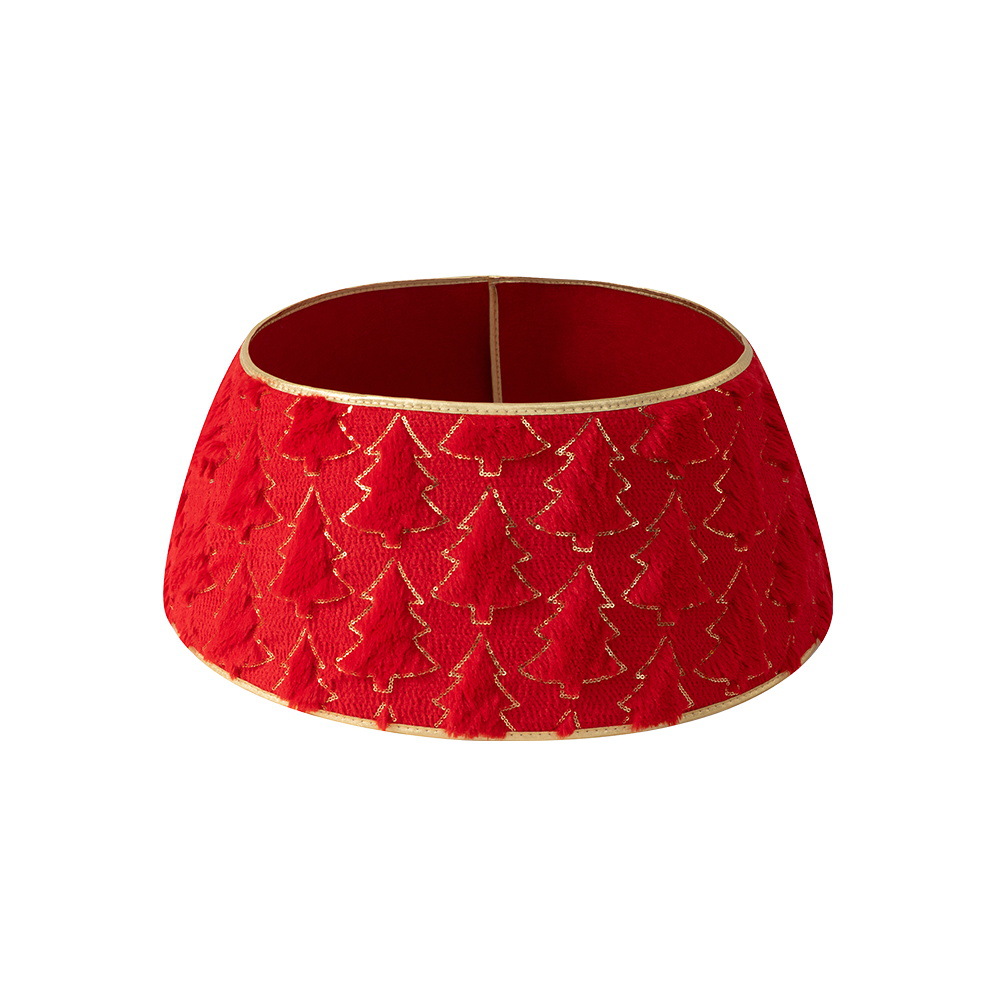 Nuevo árbol de Navidad transfronterizo en forma de árbol de felpa collar de árbol de Navidad artesanía accesorios de decoración de Navidad al por mayor