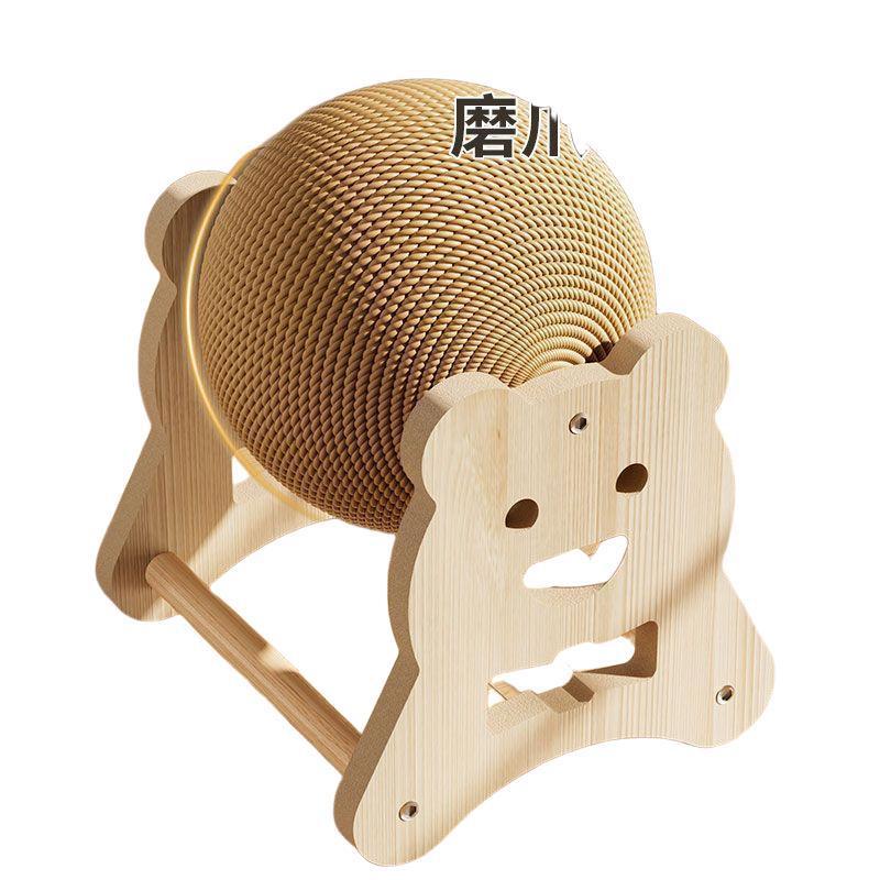 剑麻耐磨立式猫抓球解闷新款宠物玩具猫咪滚动球玩具兔子磨爪严选|undefined