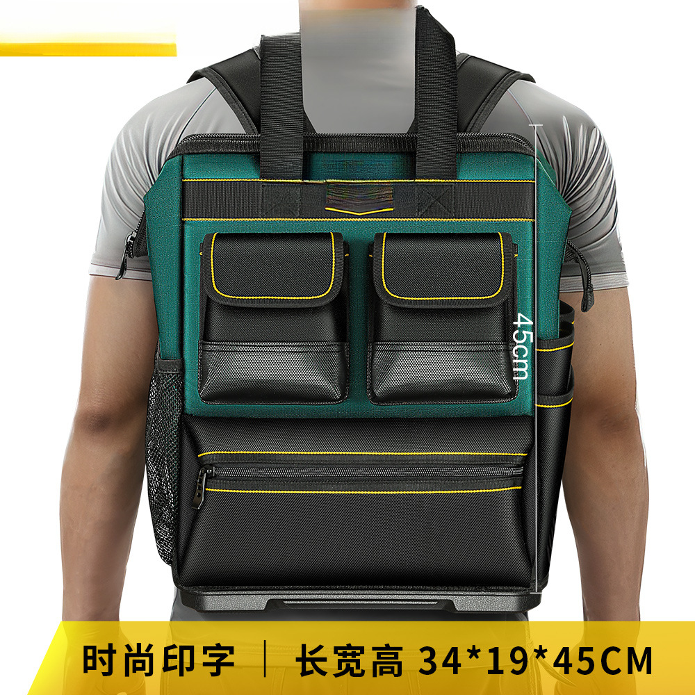 Changshengke herramientas duraderas carpintería paquete eléctrico multifuncional tela gruesa gran capacidad mochila de hombro