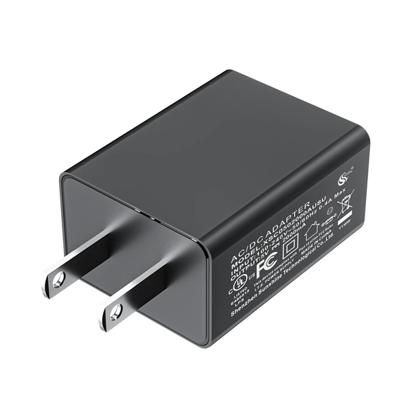 5V2A US-regulated black UL certified black [PE bag packaging]