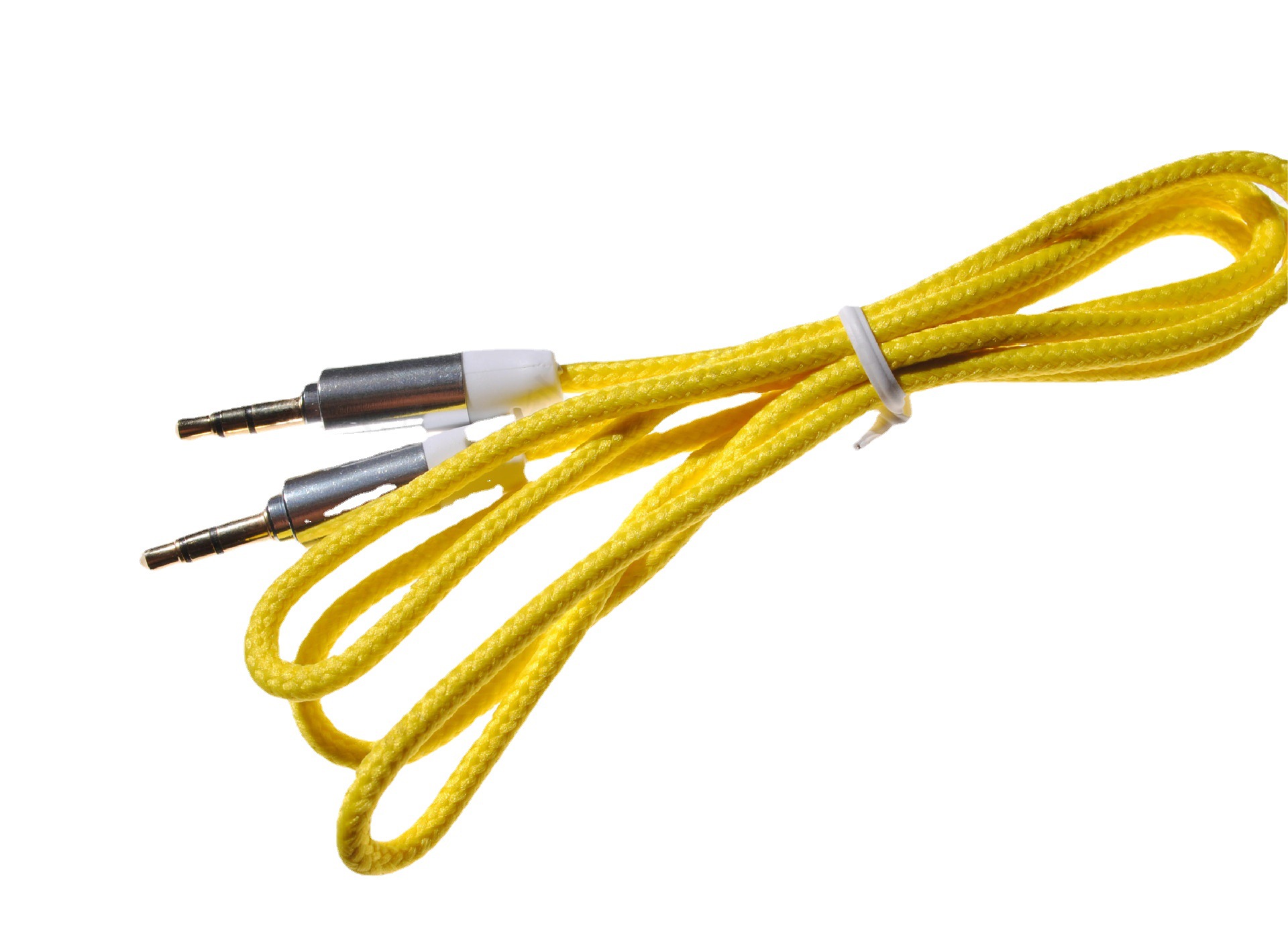 3芯棉编织3.5MM音频线车载音响AUX3.5音频线3.5公对公对录音频线