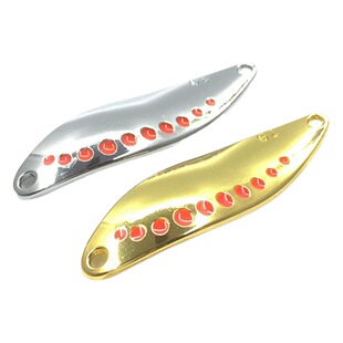 Luya bait red dot leech sequins far cast iron plate perch mandarin fish bionic metal fake bait bare die factory wholesale