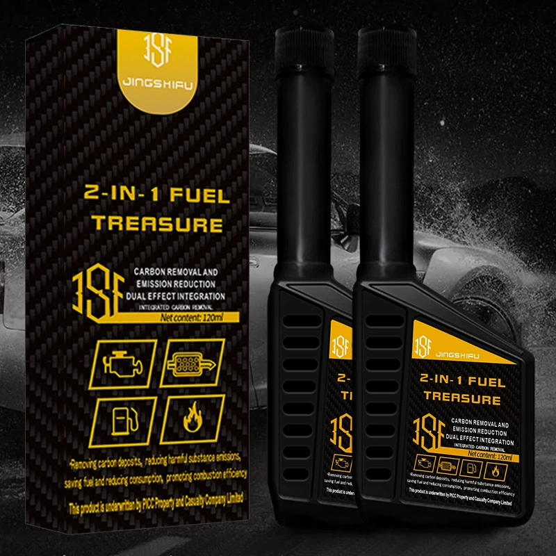 Трехкомпонентный катализатор Fuel Treasure 2-в-1, средство для удаления нагара, очиститель топлива, экономитель топлива, очиститель системы масла, бензиновая присадка.