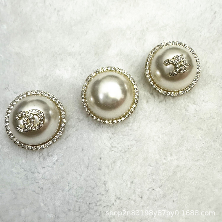 2025 New Metal Jewelry Buckle Hair Rope Buckle Pearl Hair Tie Buckle Rhinestone Hair Tie Buckle