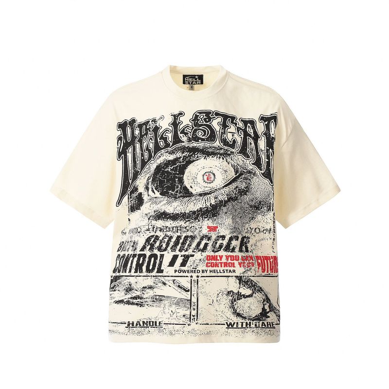 クロスボーダー新しい夏アメリカンレトロ半袖クリエイティブレタープリントルーズトレンディブランド半袖Tシャツトップス男性と女性用|undefined