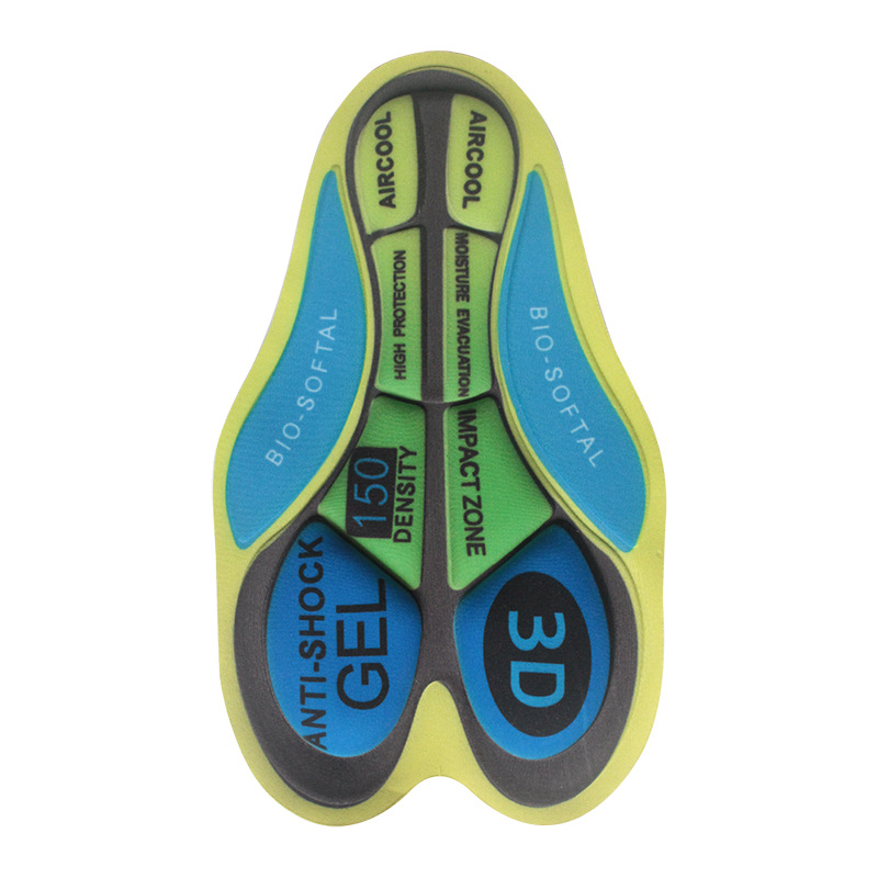 Verano ciclismo ropa pantalones al aire libre Riding humedad absorción de choque de alta densidad esponja cojín de silicona fábrica por mayor