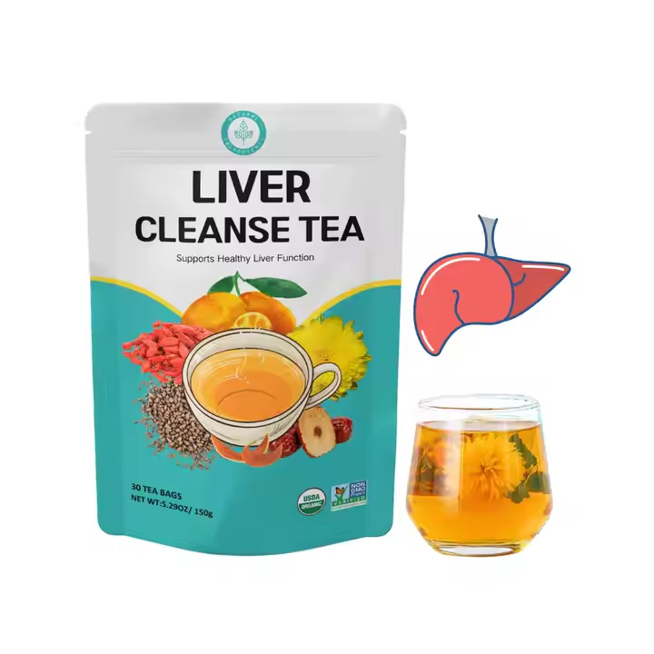 热卖跨境茶高品质包装kidney and liver herbal tea 黄芪枸杞花茶