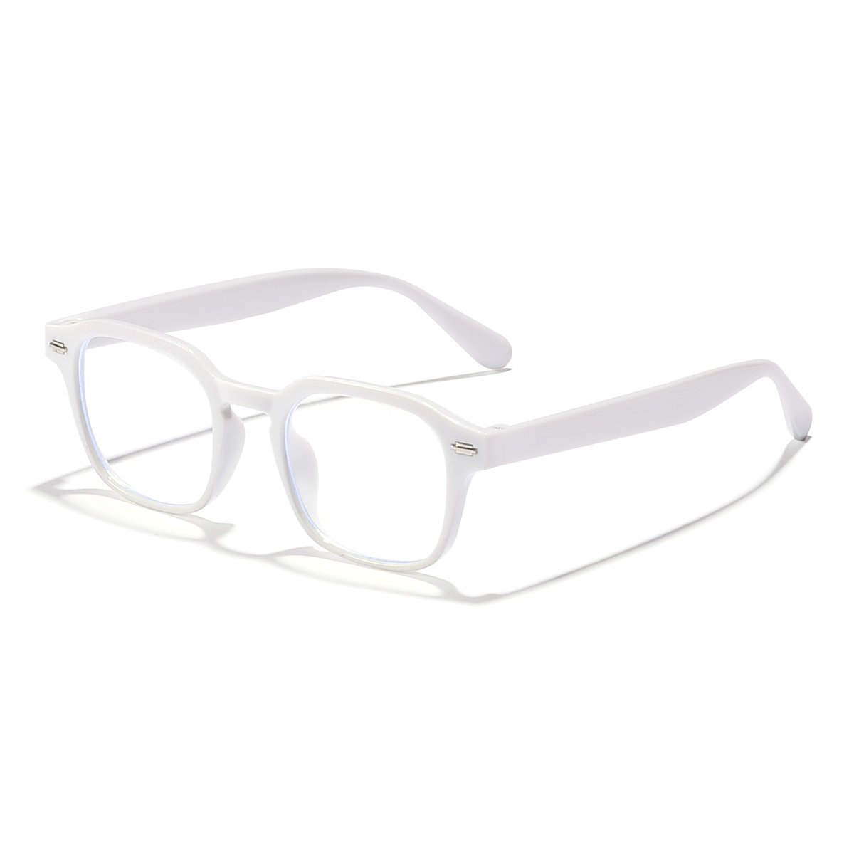 2024 nuevo estilo arroz con montura cuadrada estilo universitario tendencia moda todo fósforo gafas anti-azul estudiantes gafas de montura de miopía