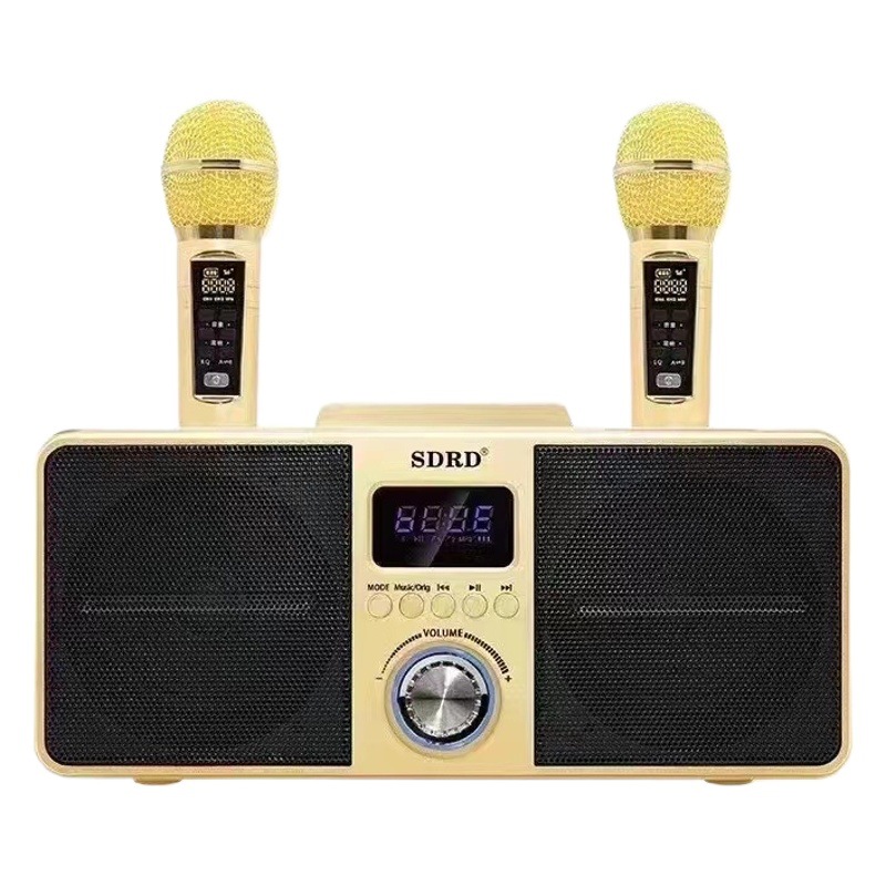 SD309 familia KTV MICRÓFONO INALÁMBRICO Bluetooth audio integrado máquina soporte karaoke máquina de conexión inalámbrica TV