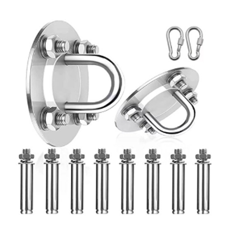 고정 플레이트 2개 + 확장 8개 + m8 버클 2개) 세트로 포장됨