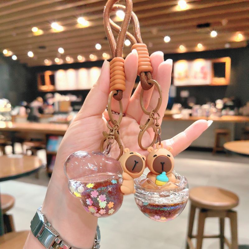 52g Weight Bag Pendant, Keychain Classification 1 Piece Quantity Holiday, Daily Occasion Acrylic Material Cartoon Character Pattern Unisex Gender Cute Style 1 Piece Cute Cartoon Character Acrylic Unisex Bag Pendant Keychain 1