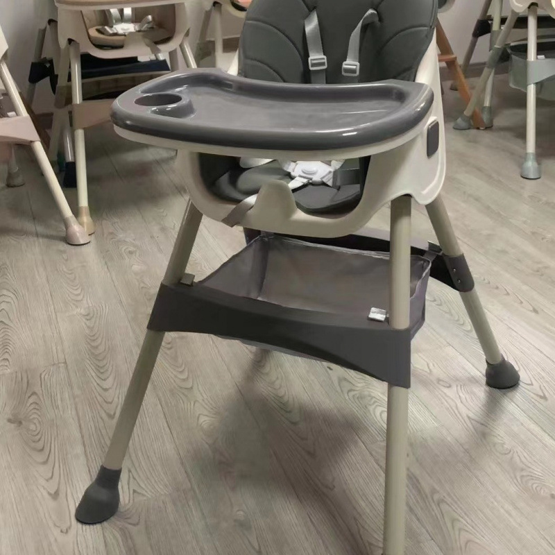 Mesa y silla de comedor multifuncional, mesa y silla de comedor para bebés, silla de comedor plegable portátil para bebés y niños