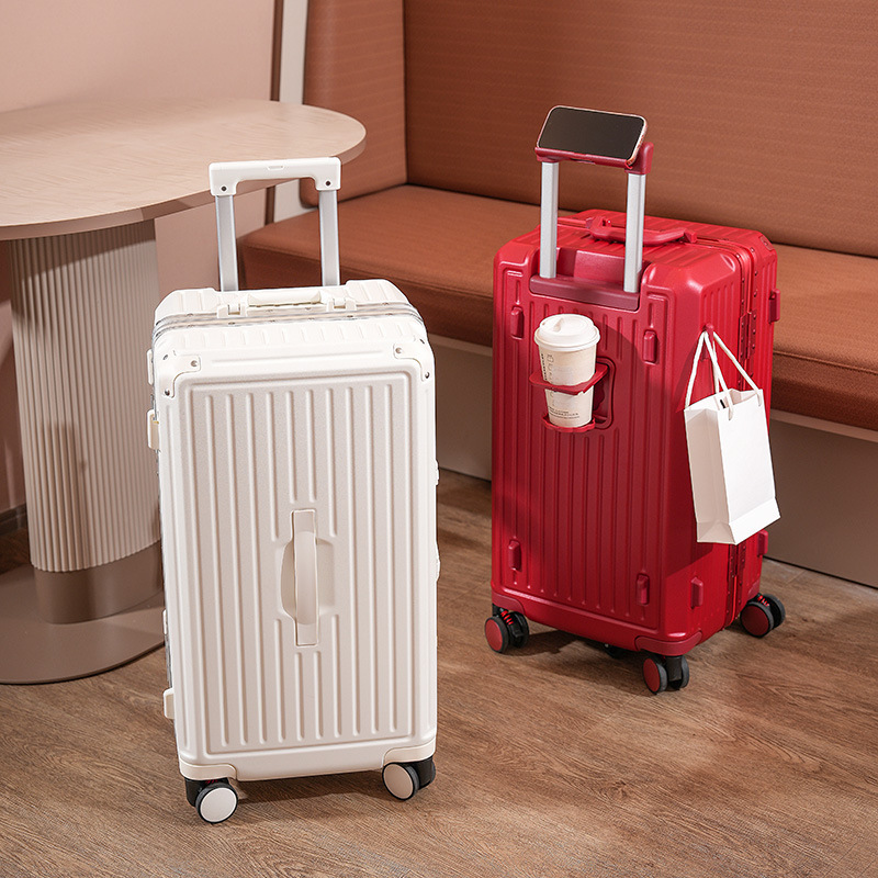 Luggage Large Capacity Aluminum Frame Box Silent Universal Wheel Boarding Case Outdoor Travel Case Large Box Password Box Large